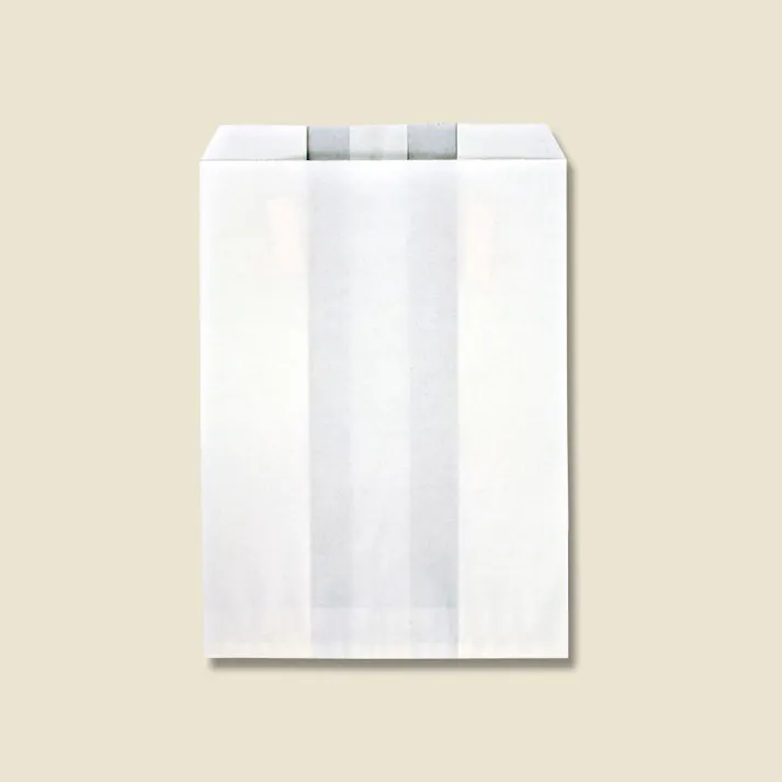 HEIKO シモジマ 耐油ガゼットパック 大 白無地 100枚×20 004164101(CDC)【別送品】