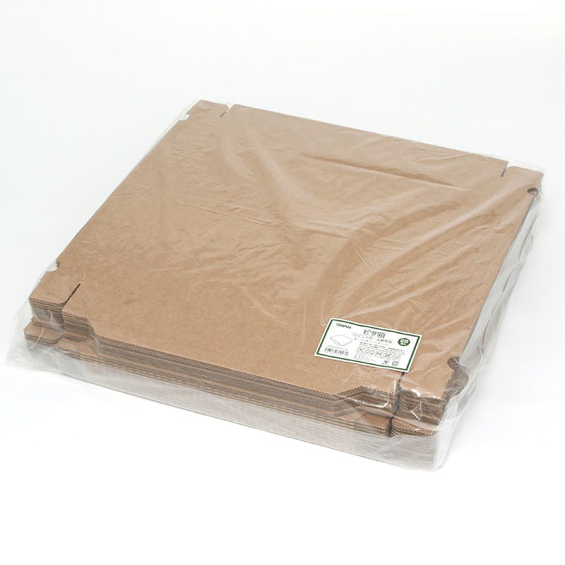 SWAN シモジマ スワン ピザ箱 14インチ用 未晒無地 25枚×4 004200553