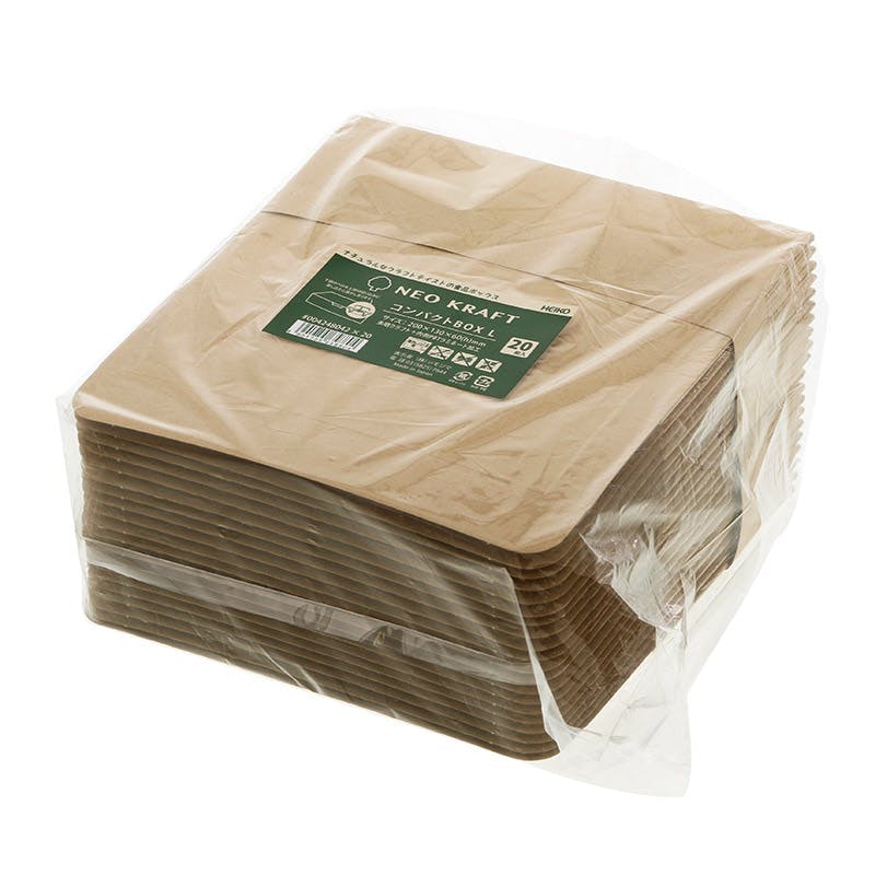 HEIKO シモジマ ネオクラフト コンパクトBOX L 20枚×10 004248042(CDC