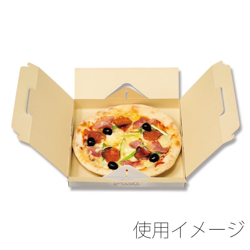 HEIKO シモジマ ピザ箱 23cm 100枚×4 004280200(CDC)【別送品