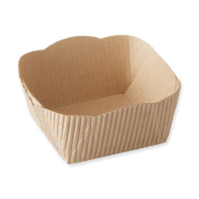 天満紙器  CT8735 ベーキングトレー 茶無地 50枚×30 004299707(CDC)【別送品】