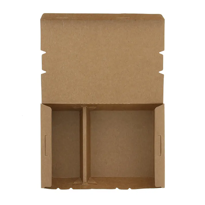 HEIKO シモジマ エコランチボックス 2仕切 クラフト 20枚×20 004409005(CDC)【別送品】