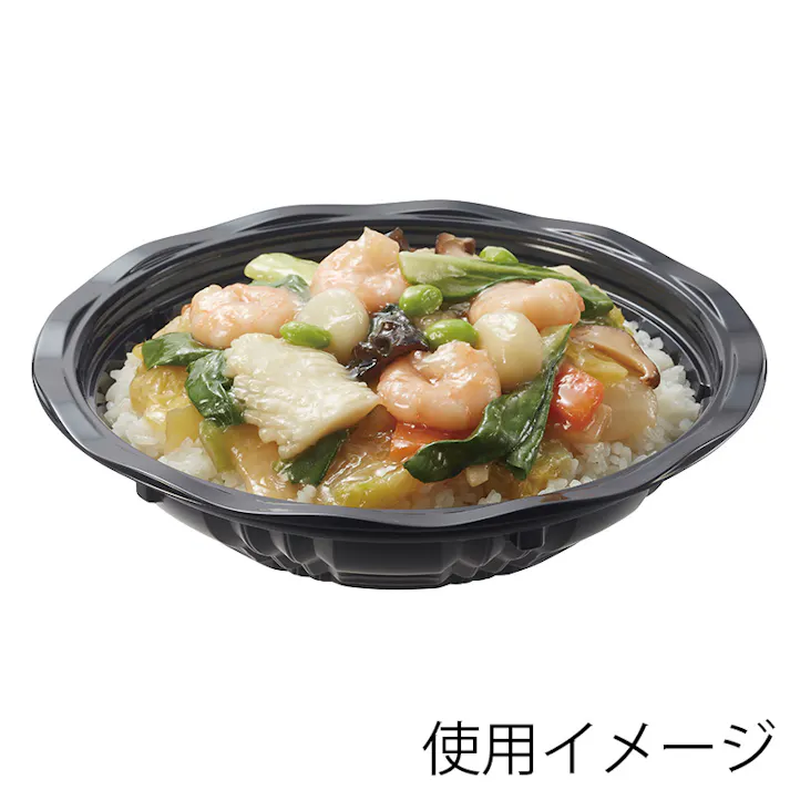 エフピコチューパ CY-丼 大 黒本体 MS 50枚×12 004460579(CDC)【別送品】