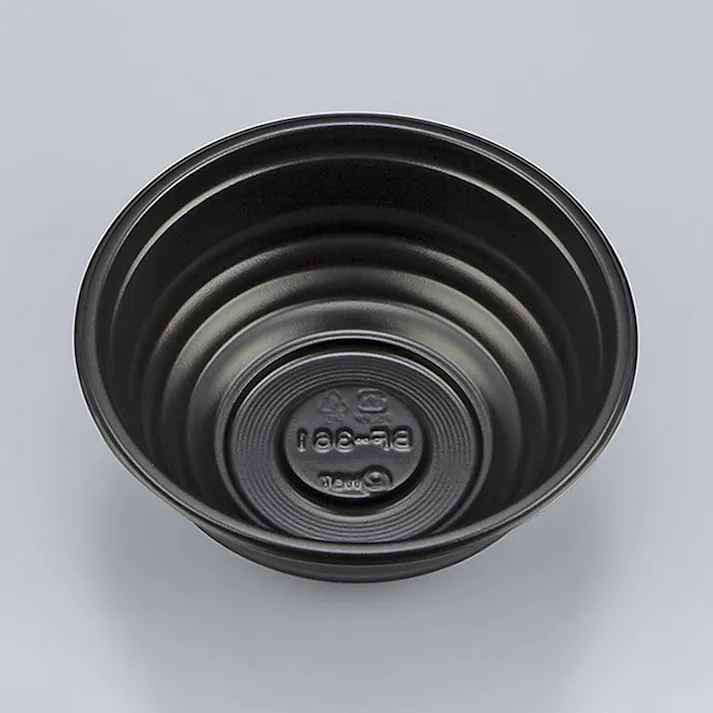 シーピー化成 BF-361 丼容器 黒 本体 50枚×18 004468064(CDC)【別送品】