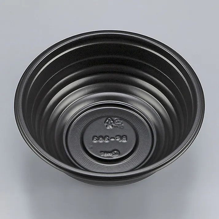 シーピー化成 BF-363 丼容器 黒 本体 50枚×12 004468065(CDC)【別送品】