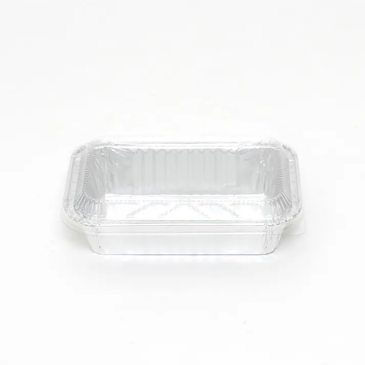 シモジマ フタ付アルミトレイ AL-7 1袋×100 004469548(CDC)【別送品】