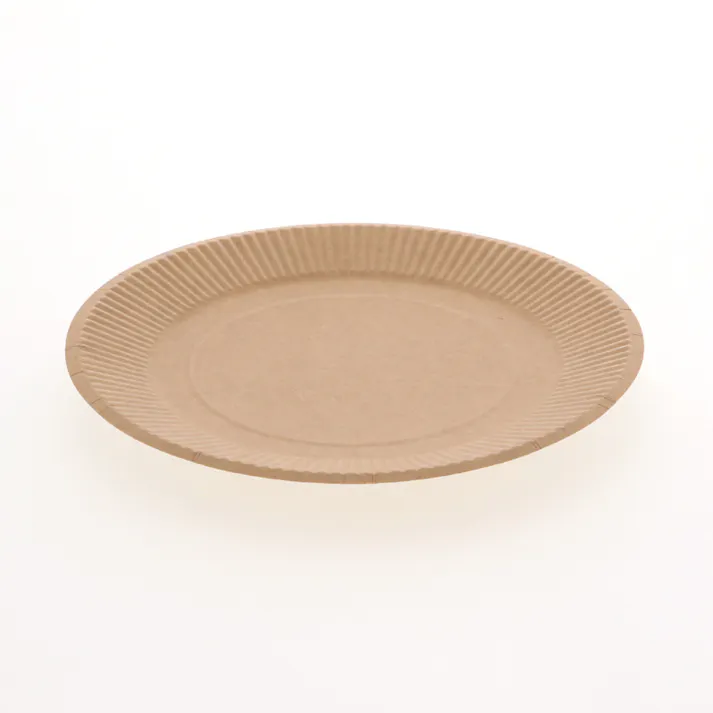 HEIKO シモジマ クラフトペーパープレート 18cm 1袋×80 004501018(CDC)【別送品】