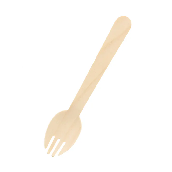 HEIKO シモジマ 木製フォークスプーン140mm未晒紙完封100本入×30 004514130(CDC)【別送品】