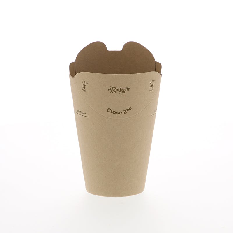 HEIKO シモジマ バタフライカップ 8オンス シングル 未晒無地 40個×20 004535228(CDC)【別送品】