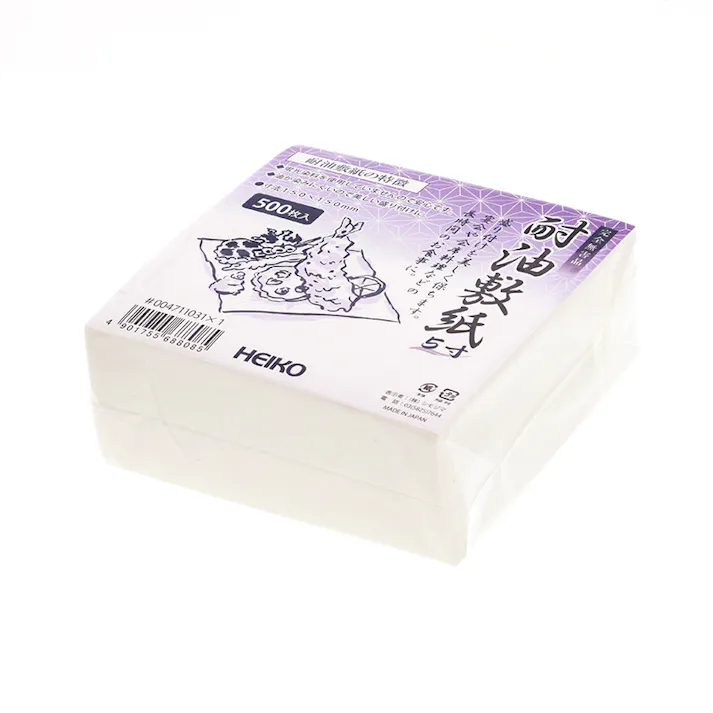 HEIKO シモジマ ヘイコー耐油敷紙 5寸 500枚入×18 004711031(CDC)【別送品】
