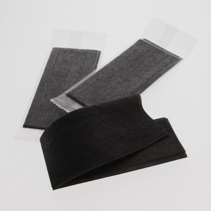 HEIKO シモジマ ヘイコー 不織布おしぼり 平 クロ 180x220 100枚×20 004711052(CDC)【別送品】