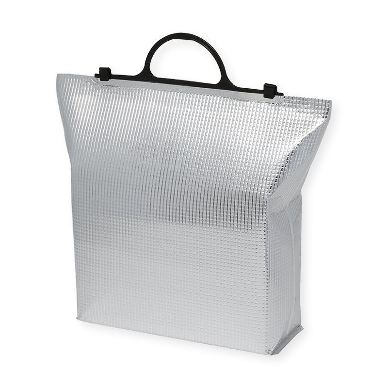 モロフジ  手提げ保冷角底袋(黒) 大 10P 10枚×10 004712140(CDC)【別送品】