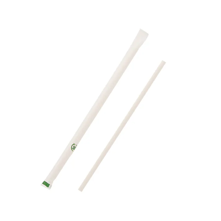 SWAN シモジマ ペーパーストロー 白 単袋 200本入×25 004712932(CDC)【別送品】