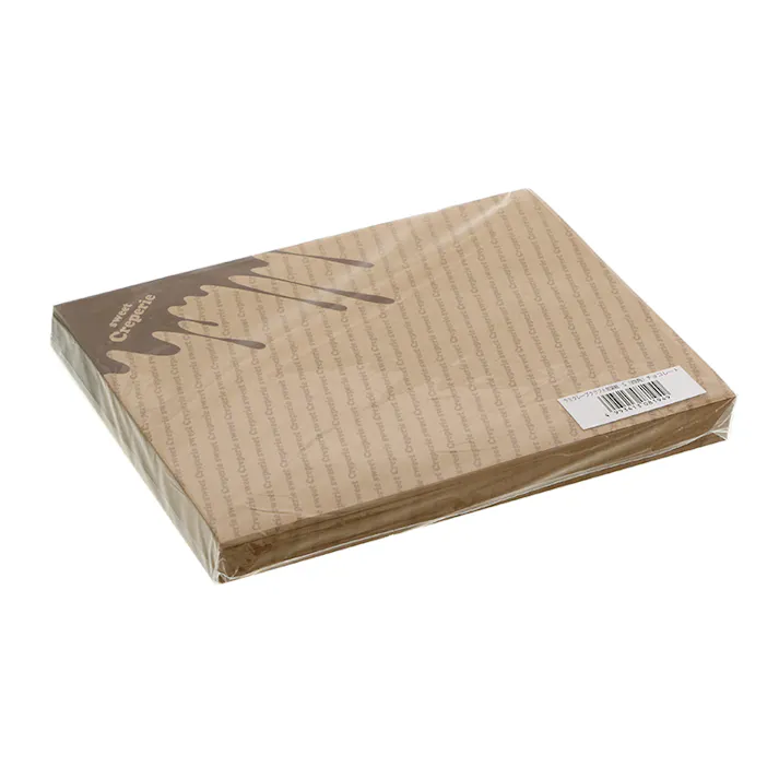 アオトプラス ラミクレープクラフト四角 チョコレート 200枚×15 004738310(CDC)【別送品】