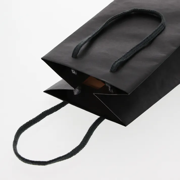 HEIKO シモジマ カラーチャームバッグ 一升瓶用 黒 10枚×10 005340500(CDC)【別送品】