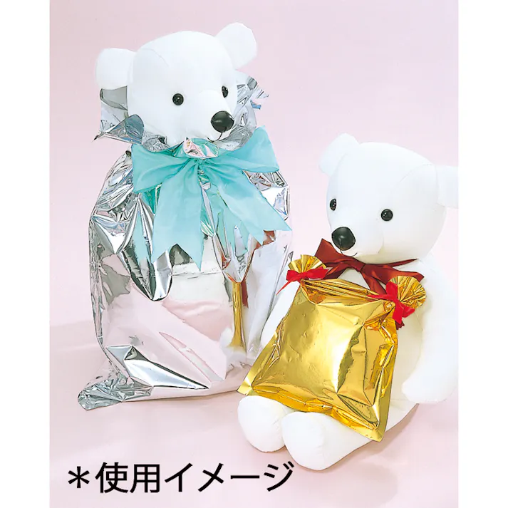 HEIKO シモジマ キラキラバッグ LL 銀 10枚×50 006580700(CDC)【別送品】