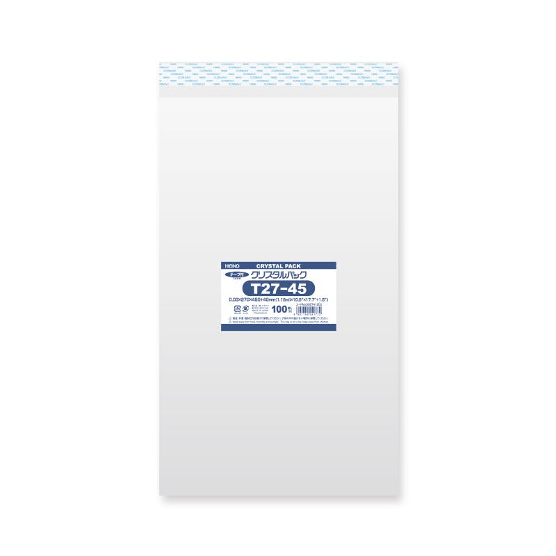 HEIKO シモジマ クリスタルパック T 27-45 100枚×10 006741200(CDC)【別送品】