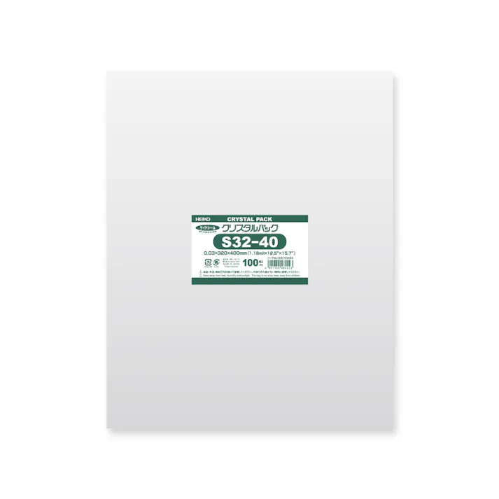 HEIKO シモジマ クリスタルパック S 32-40 100枚×10 006753024(CDC)【別送品】