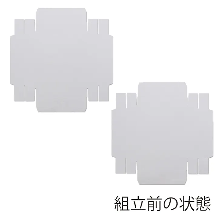 HEIKO シモジマ 白無地箱 H-69 組立式 10枚×10 006836900(CDC)【別送品】