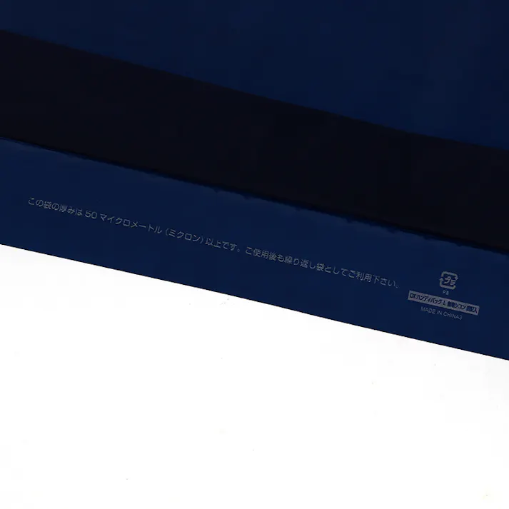 HEIKO シモジマ DXハンディバッグ L 無地シコン 表記入 ×10 006958404(CDC)【別送品】