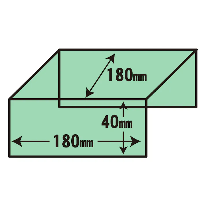 HEIKO シモジマ アクリルディスプレイ コの字型3面180X180 1個×48 007306204(CDC)【別送品】