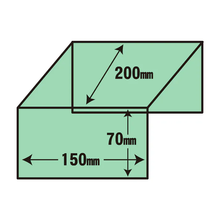 HEIKO シモジマ アクリルディスプレイ コの字型3面200X150 1個×24 007306205(CDC)【別送品】