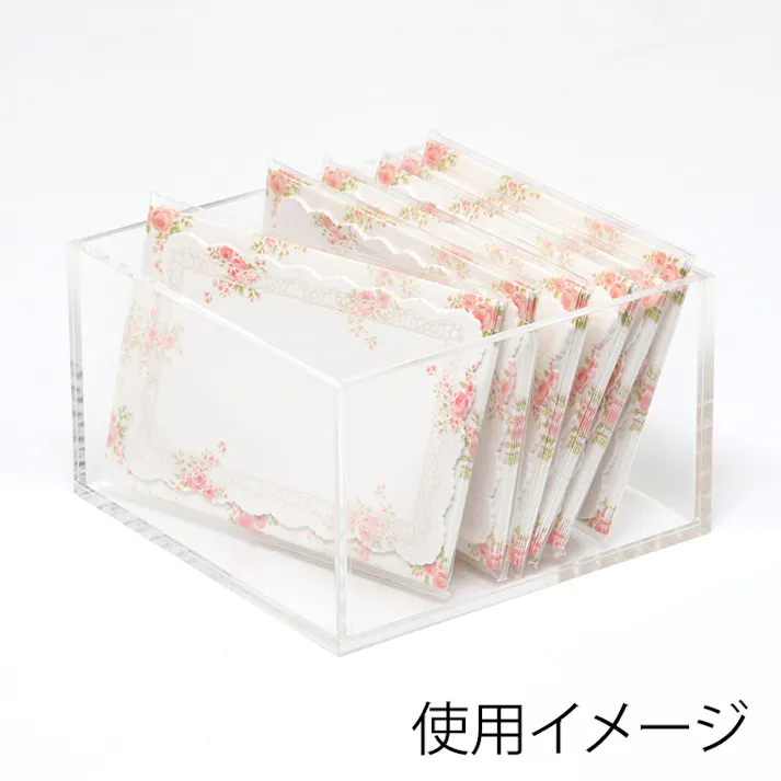 HEIKO シモジマ アクリル小物入れ 100角×60mm 1個×40 007307912(CDC)【別送品】