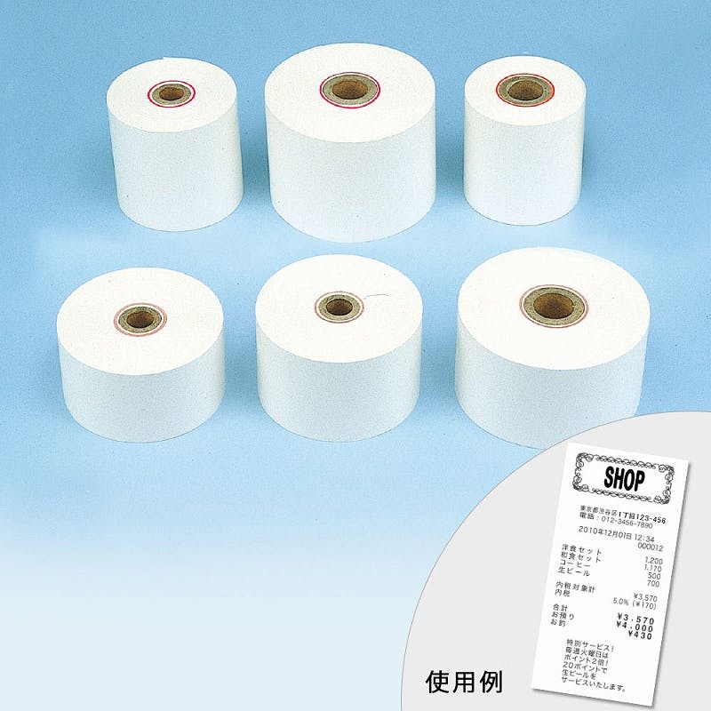 シモジマ レジペーパー 感熱 80×80×12 2巻×25 007332903(CDC