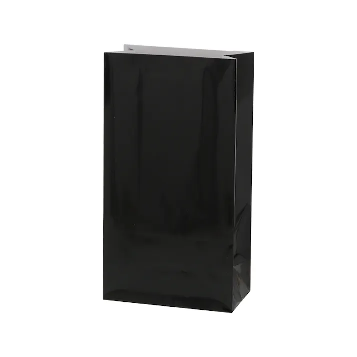 HEIKO シモジマ ギフトファンシーバッグ 1-220 無地 黒 20枚×25 008156211(CDC)【別送品】