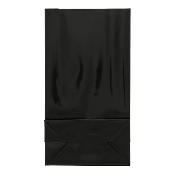 HEIKO シモジマ ギフトファンシーバッグ 1-220 無地 黒 20枚×25 008156211(CDC)【別送品】