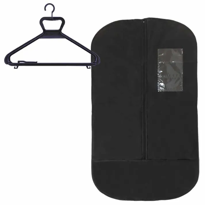 シモジマ 不織布 二折りスーツバッグ&キャリーハンガー5組×10 009800225(CDC)【別送品】