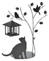セトクラフト  シルエットソーラー(Tree&Cat) SI-1954 4945119089354【別送品】