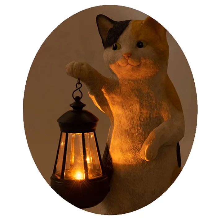 セトクラフト ソーラーオーナメント(CAT)ミケ SR-8001 4945119098394【ネット注文限定・別送品】