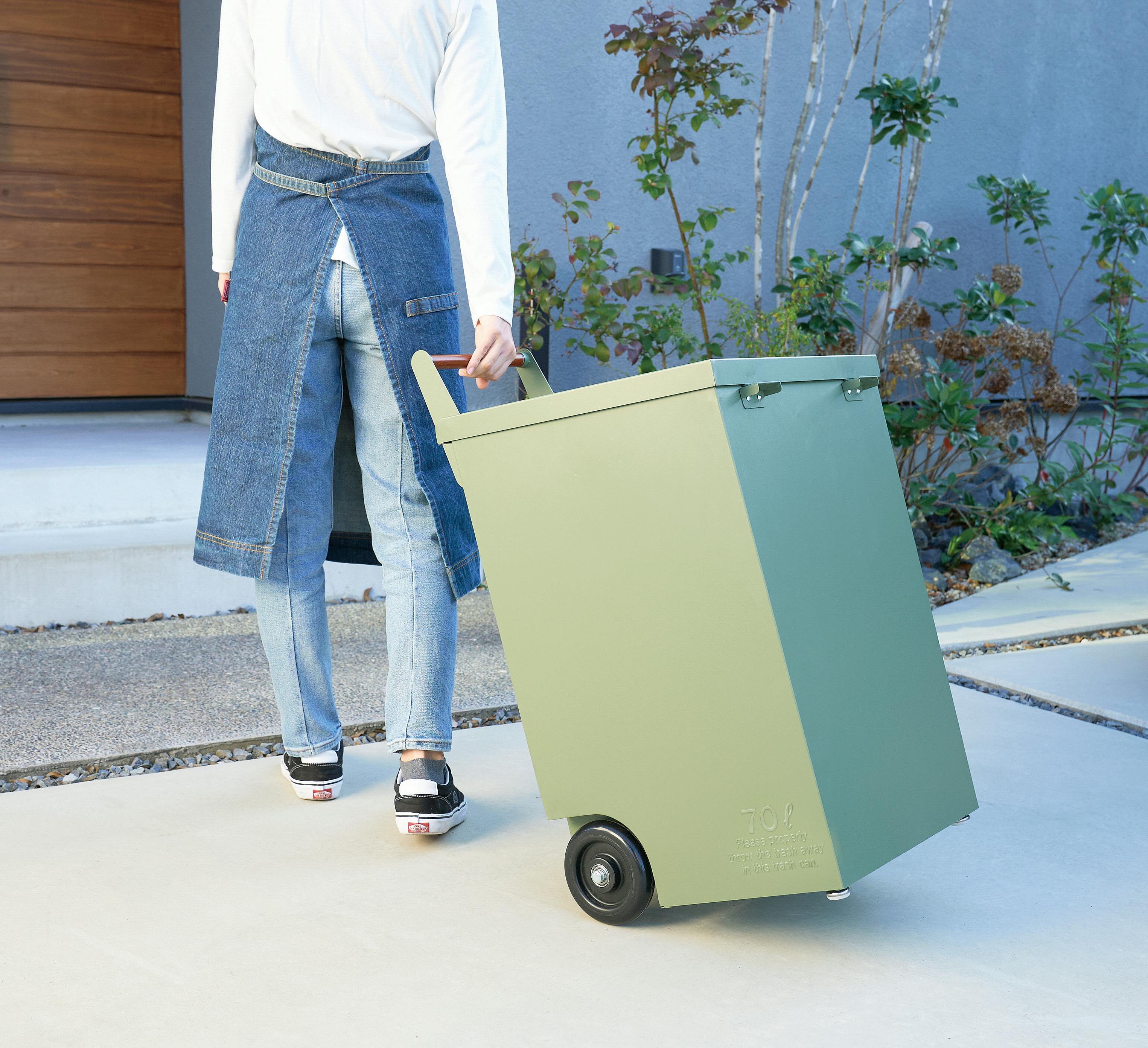 セトクラフト TRASH CART(カーキ) S23-0601-KH 4945119102862