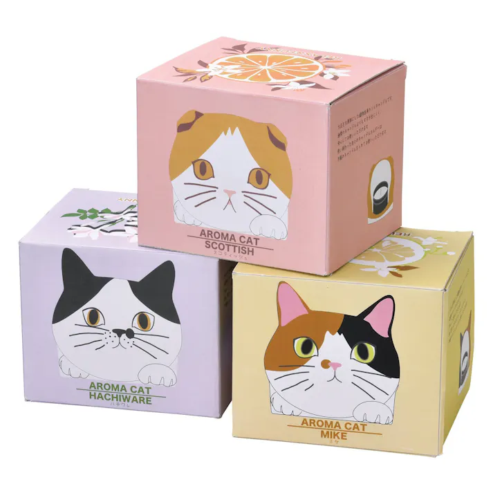 セトクラフト アロマキャット(ハチワレ) P23-0761【別送品】