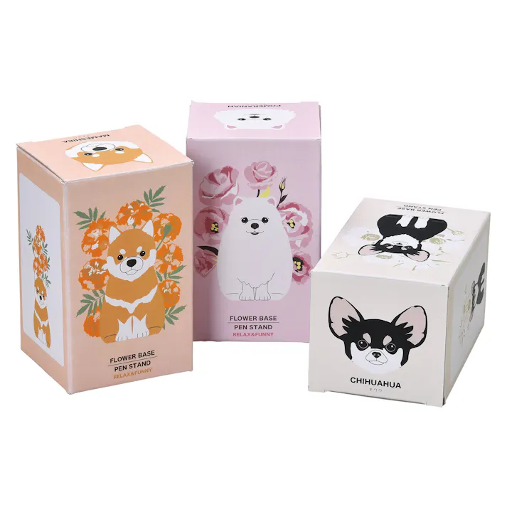 セトクラフト フラワー&ペンスタンド(ポメラニアン) P23-0793【別送品】