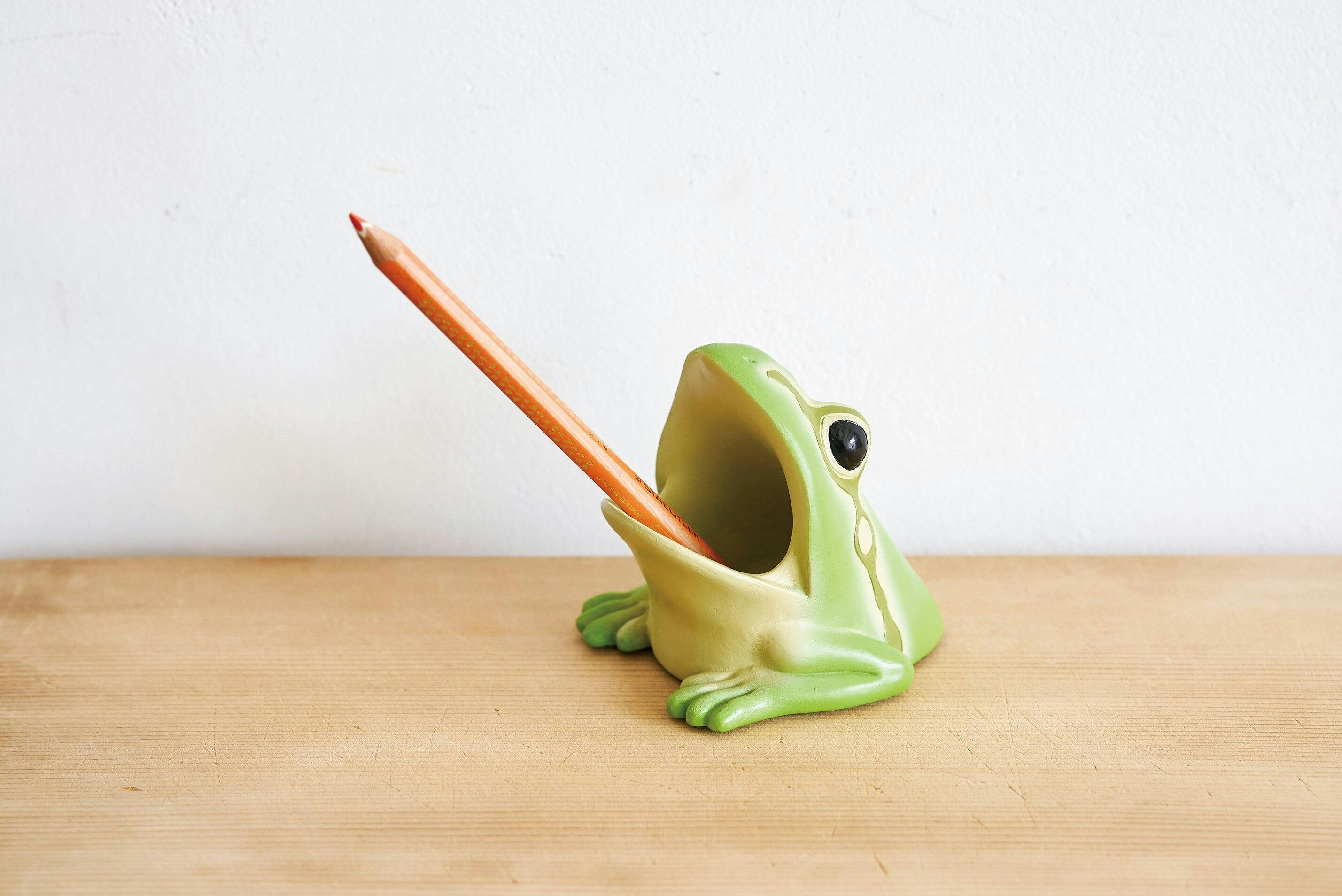 セトクラフト ペンスタンド(アマガエル) R23-1024【別送品】 | 文房具