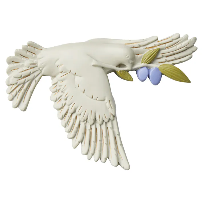 セトクラフト ウォールデコ(ハト)オリーブ 6個セット R24-1062-6【別送品】