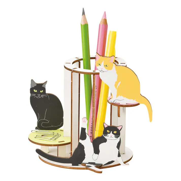 セトクラフト ペンスタンド(キャットタワー猫) 6個セット W23-0003-6【別送品】