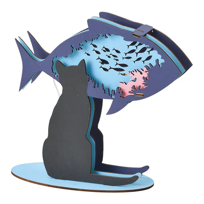 セトクラフト ライト(猫と魚) 6個セット W23-0006-6【別送品】