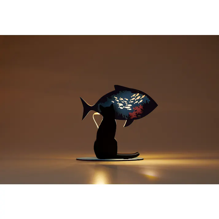 セトクラフト ライト(猫と魚) 6個セット W23-0006-6【別送品】
