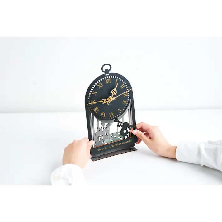 セトクラフト シャドウボックスクロック&ライト(アリス) 6個セット W24-0022-6【別送品】