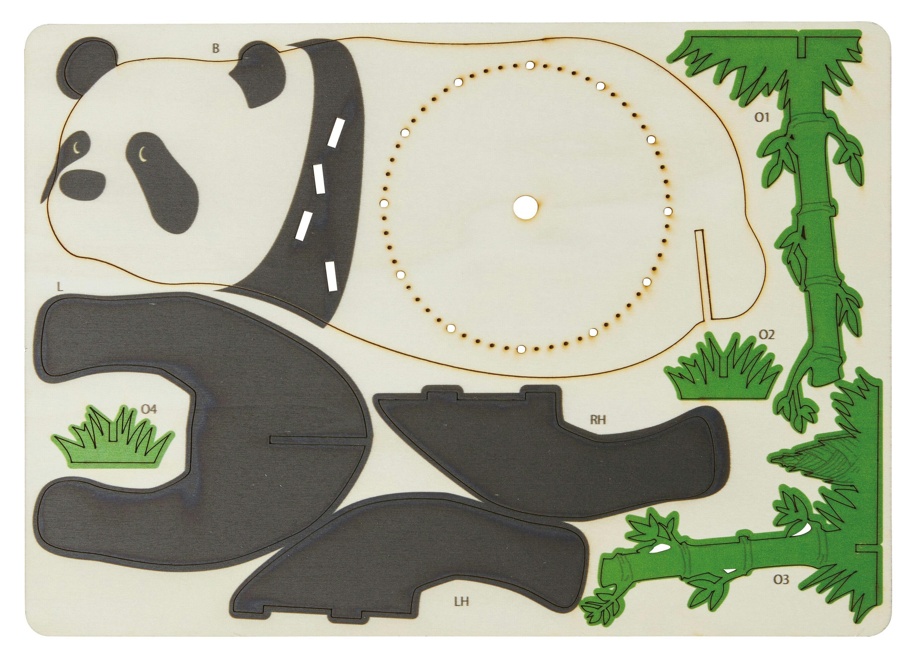 セトクラフト クロックパズル(パンダ) W24-0031【別送品】 | 時計 通販