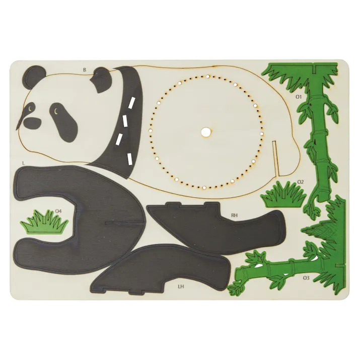 セトクラフト クロックパズル(パンダ) W24-0031【別送品】