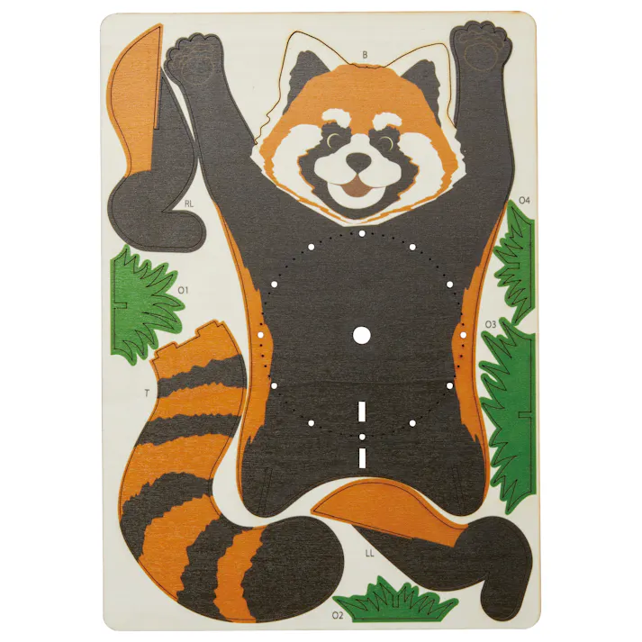 セトクラフト クロックパズル(レッサーパンダ) W24-0033【別送品】