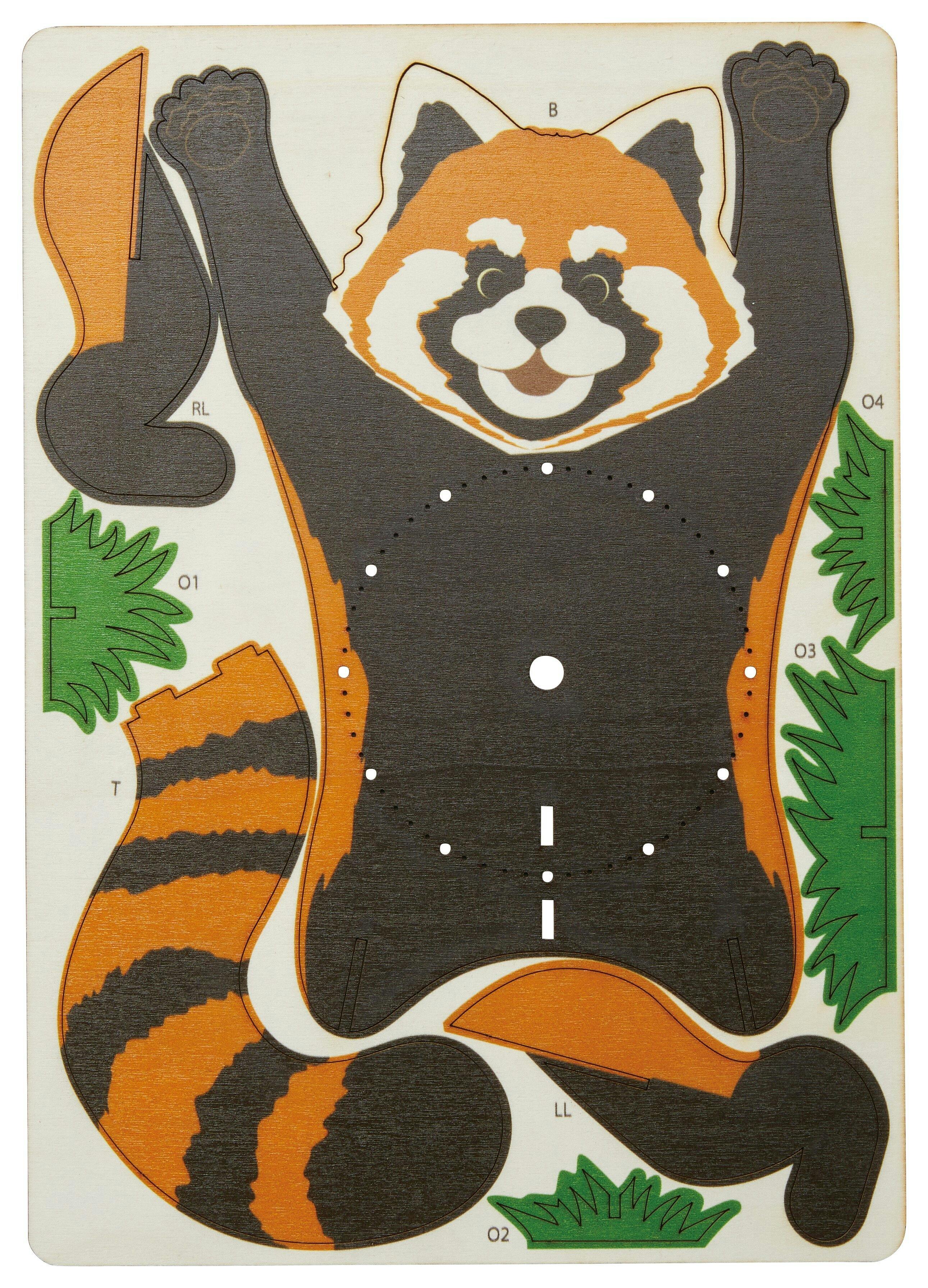 セトクラフト クロックパズル(レッサーパンダ) 6個セット W24