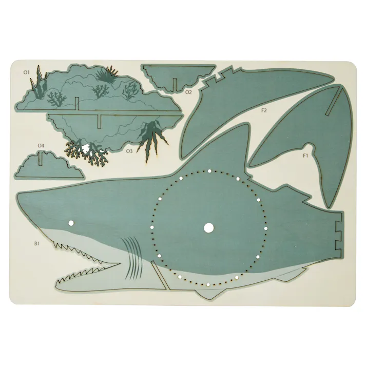 セトクラフト クロックパズル(ホオジロザメ) W24-0035【別送品】