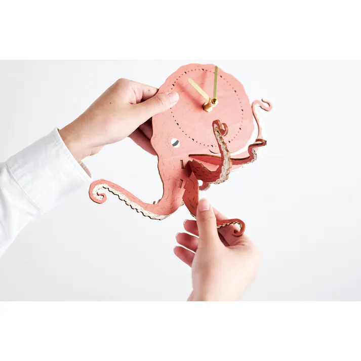 セトクラフト クロックパズル(ミズダコ) 6個セット W24-0036-6【別送品】