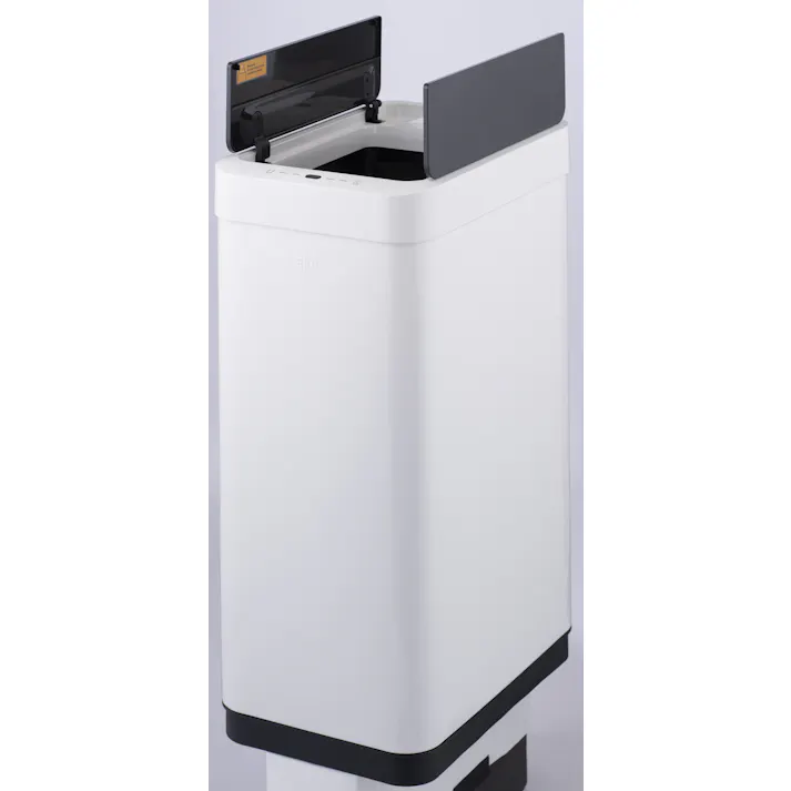 EKOJAPAN EKO ファントム X センサービン 45L インナーなし ホワイト EK9261P-45L-WH ごみ箱 ゴミ箱自動開閉 45L センサー式 アルカリ電池式 単3×6本 インナーリング付 6951800605862【別送品】