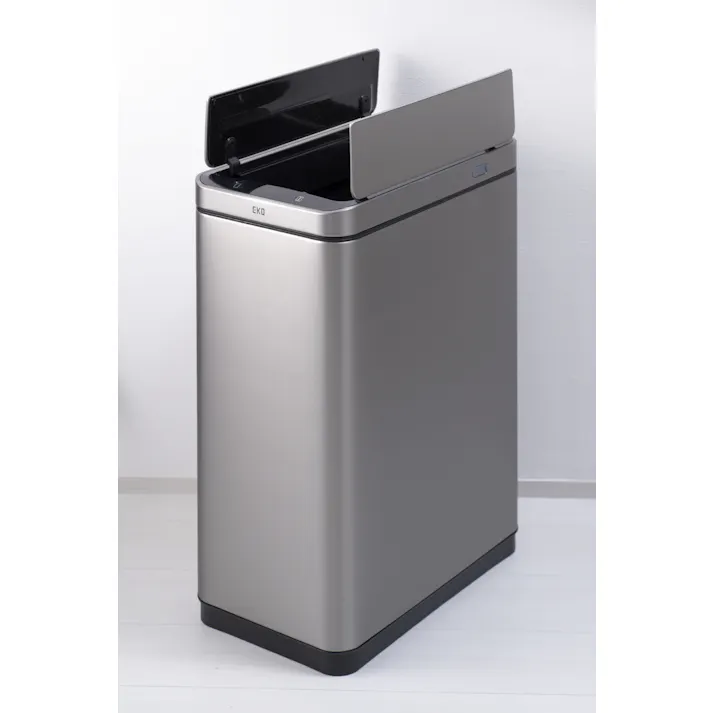 EKOJAPAN EKO エックスウィング センサービン 30L シルバー EK9387MMT-30L ごみ箱 ゴミ箱自動開閉 センサー式30L 両開き USB充電式C ステンレス インナーボックス付 6951800608146【別送品】